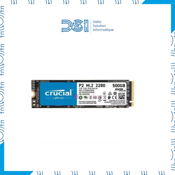 Disque Dur SSD M.2 NVMe 512 Go