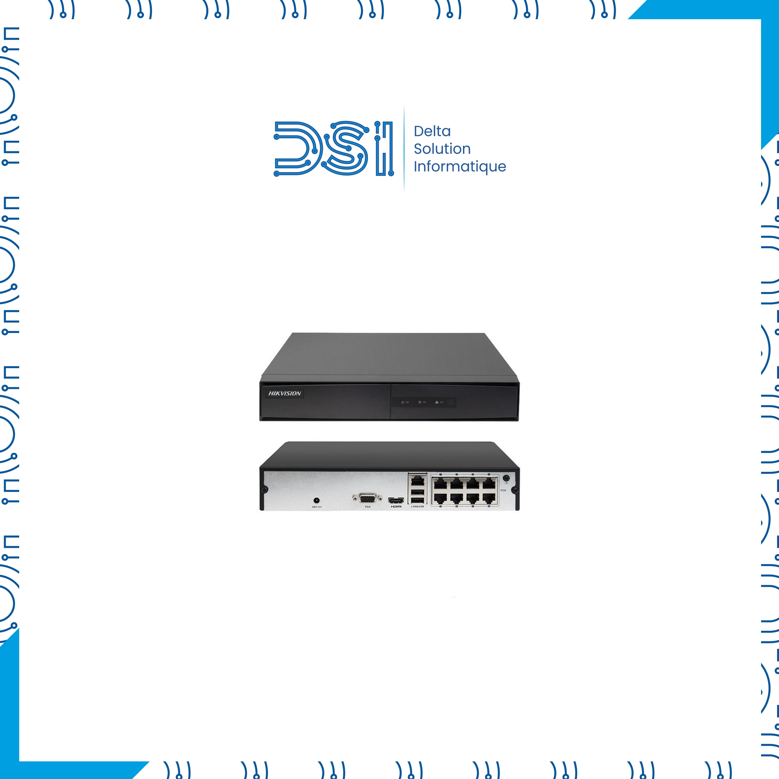 Enregistreur NVR Hikvision DS‑7600 Series – 8 canaux IP