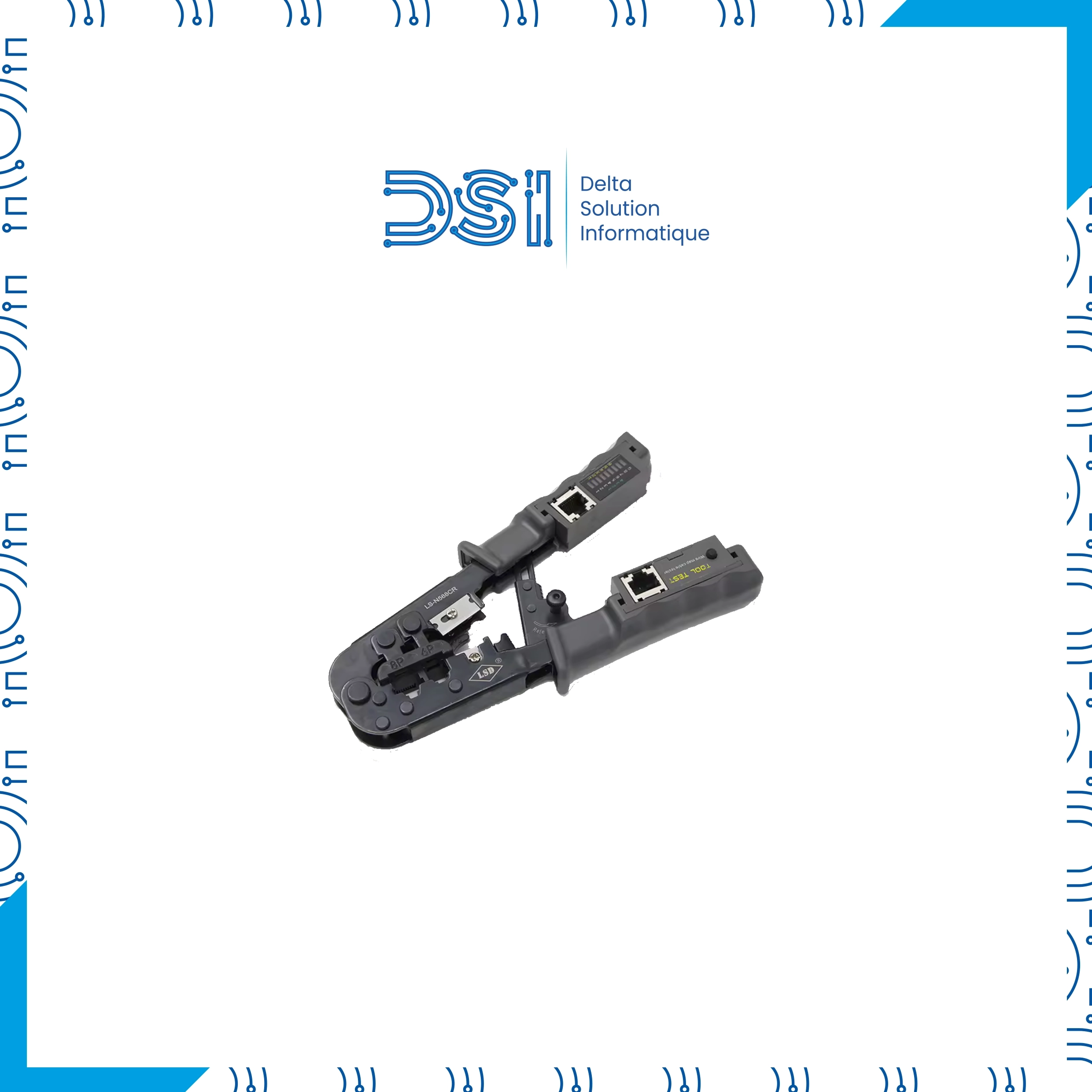 Pince à Sertir RJ45 avec Testeur Intégré