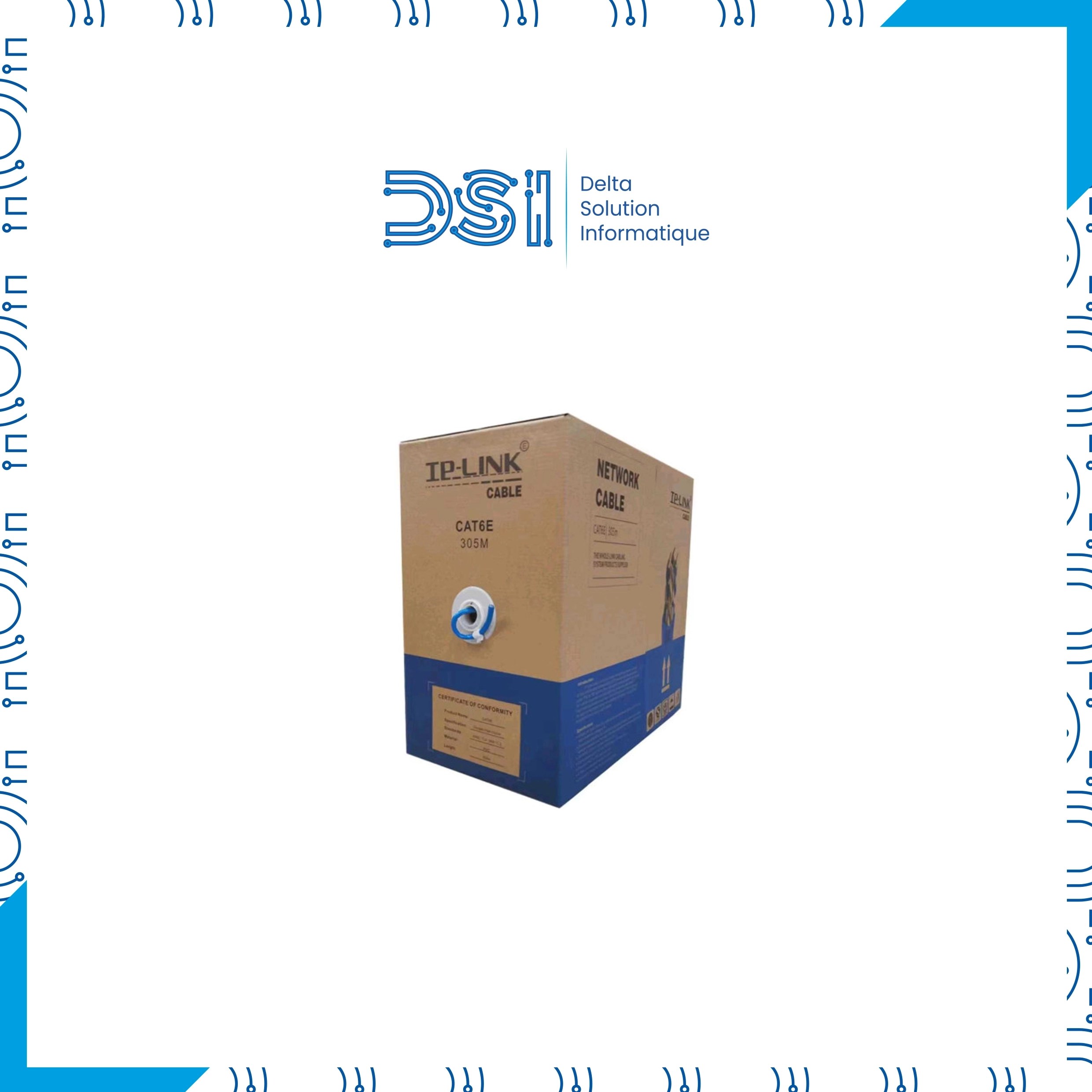 Câble Réseau TP-Link CAT6 SFTP – 305 m